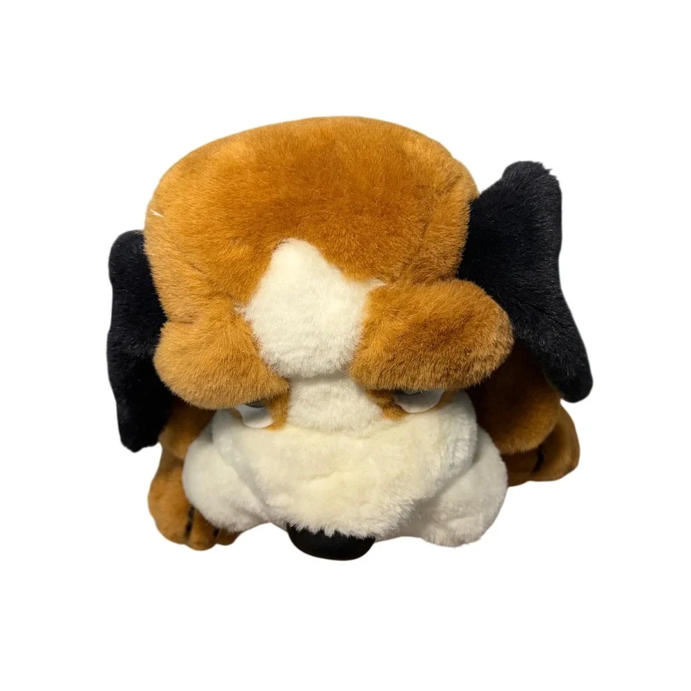 Vintage 1984 Animal‎ Toy Imports Basset Hound Plush Sad Sam Dog Brown White 12in